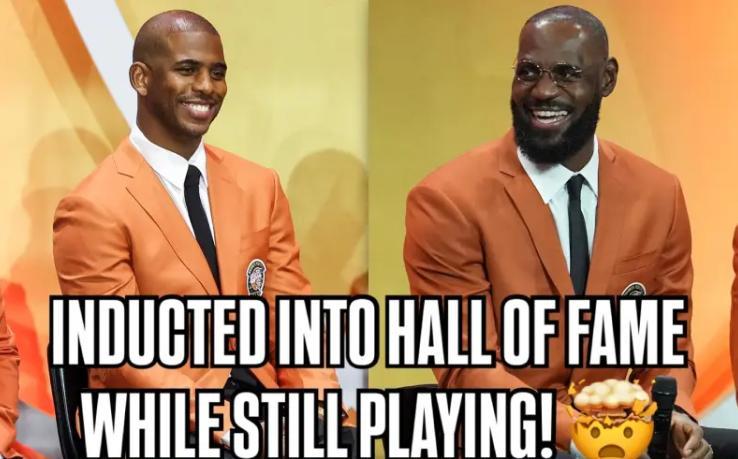 伟大无需多言！詹姆斯和保罗以现役球员身份入选名人堂！
